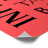 HONKBAL typografie Poster (Hoek)