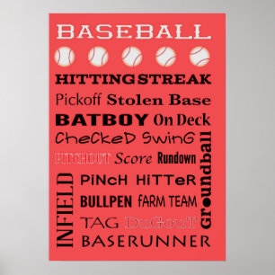 HONKBAL typografie Poster