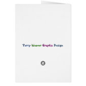 HONKBAL typografie Wenskaart (Achterkant)