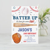 Honkbal uitnodiging  (Staand voorkant)