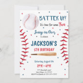 Honkbal uitnodiging (Voorkant)