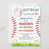 Honkbal uitnodiging, Honkbal Kaart (Voorkant)