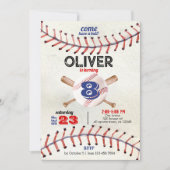 Honkbal uitnodiging, rookie van het jaar kaart (Voorkant)