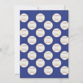 Honkbal uitnodiging, rookie van het jaar kaart (Achterkant)