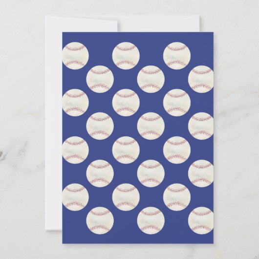 Honkbal uitnodiging, rookie van het jaar kaart (Achterkant)