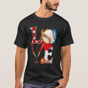 Honkbal USA Amerikaanse vlag Mannen Boys 4th of Ju T-shirt