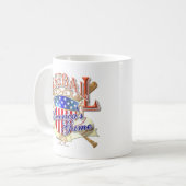  honkbal USA Shield Koffiemok (Voorkant links)
