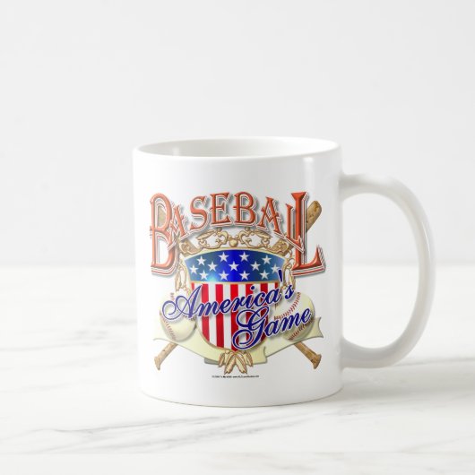  honkbal USA Shield Koffiemok (Rechts)