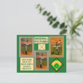 Honkbal Uw Foto's En Tekstsport Briefkaart (Staand voorkant)