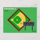 Honkbal Uw Foto's En Tekstsport Briefkaart (Achterkant)