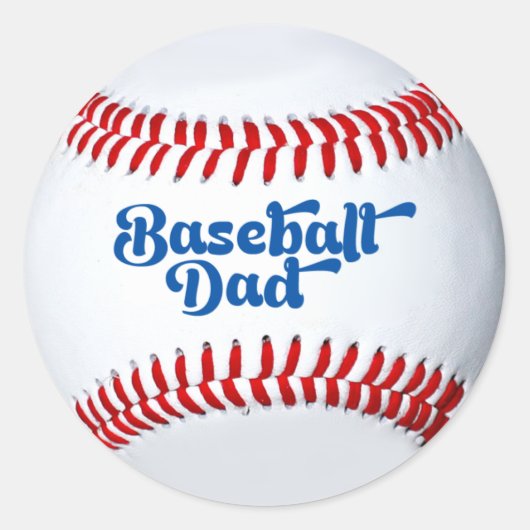 Honkbal Vader Cadeau Sticker (Voorkant)