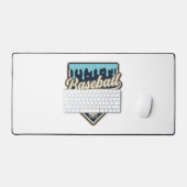 Honkbal Vader Druppelige Thuisplaat Vintage Vector Bureaumat (Keyboard & Muis)