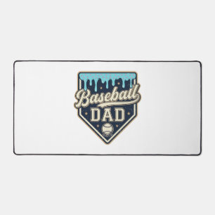 Honkbal Vader Druppelige Thuisplaat Vintage Vector Bureaumat