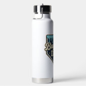 Honkbal Vader Druppelige Thuisplaat Vintage Vector Waterfles (Rechts)