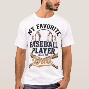 Honkbal vader favoriete speler vintage shirt ontwe
