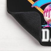 Honkbal vader grappige Vaderdag ijsdruppel Muismat (Hoek)