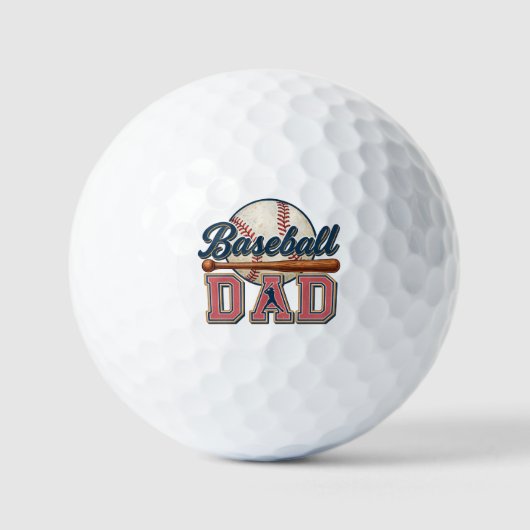 Honkbal vader - Klassiek Golfballen (Voorkant)