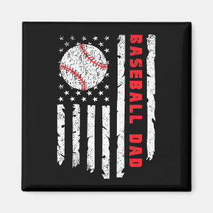 Honkbal vader usa amerikaanse vlag vaderdag 4 juli magneet