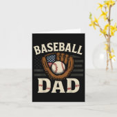 Honkbal Vader Vaderdag Amerikaanse Vlag Mannen Jon Kaart (Gele Bloem)