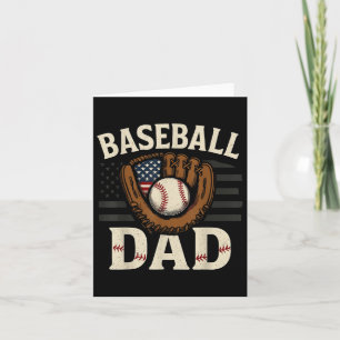 Honkbal Vader Vaderdag Amerikaanse Vlag Mannen Jon Kaart