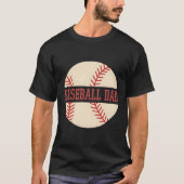 Honkbal Vader Vaderdag Honkbal spelen Baseball T-shirt (Voorkant)