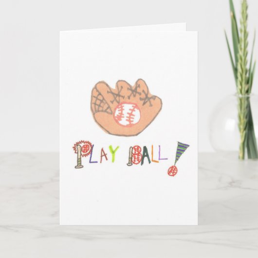 Honkbal Vaderdagkaart Speel Honkbal Kaart (Voorkant)