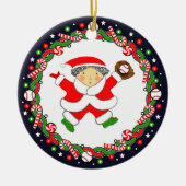 Honkbal Vakantie Gift Keramisch Ornament (Voorkant)