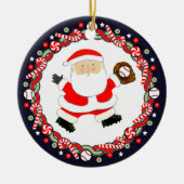 Honkbal Vakantie Gift Keramisch Ornament (Voorkant)