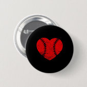  honkbal Valentijnsdag jongens meisjes Ronde Button 5,7 Cm (Voorkant /achterkant)