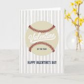 Honkbal Valentijnskaart van het Jaar Kaart (Gele Bloem)