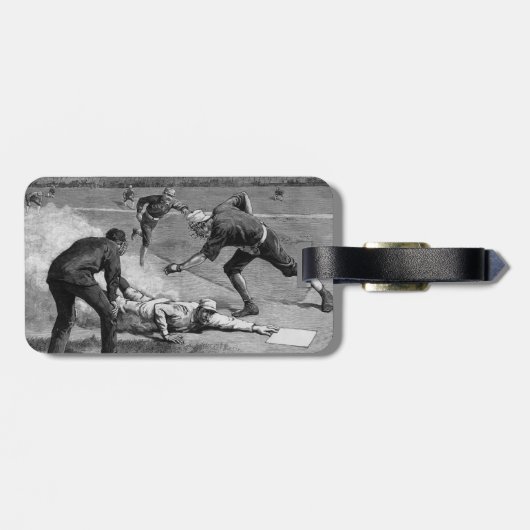  honkbal van Thure De Thulstrup, 1885 Bagagelabel (Achterkant horizontaal)