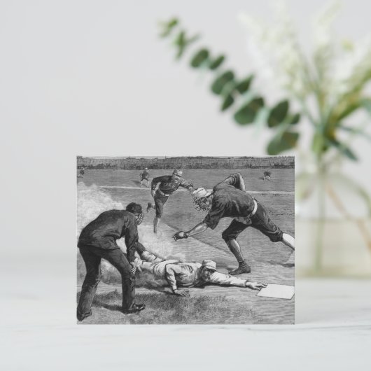 honkbal van Thure De Thulstrup, 1885 Kaart (Staand voorkant)