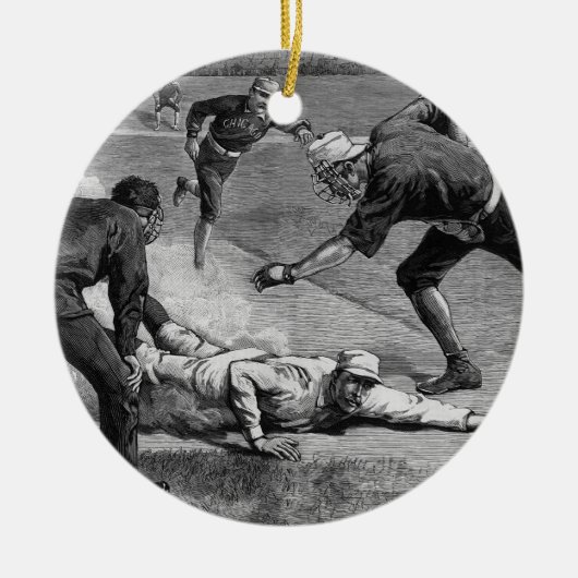  honkbal van Thure De Thulstrup, 1885 Keramisch Ornament (Voorkant)