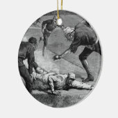  honkbal van Thure De Thulstrup, 1885 Keramisch Ornament (Links)