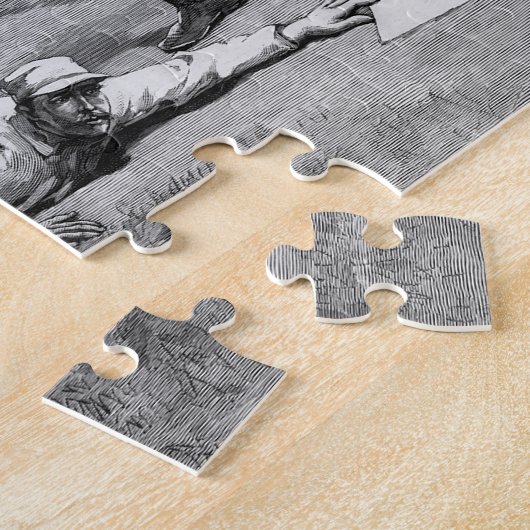 honkbal van Thure De Thulstrup, 1885 Legpuzzel (Zijkant)