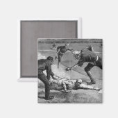  honkbal van Thure De Thulstrup, 1885 Magneet (Voorkant / Achterkant)