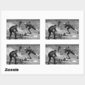  honkbal van Thure De Thulstrup, 1885 Rechthoekige Sticker (Vel)