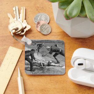  honkbal van Thure De Thulstrup, 1885 Sleutelhanger