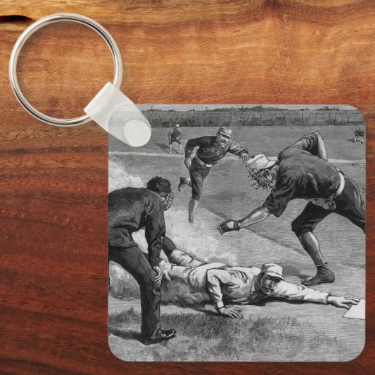  honkbal van Thure De Thulstrup, 1885 Sleutelhanger (Voorkant)