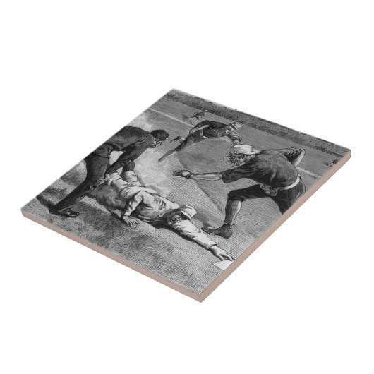 honkbal van Thure De Thulstrup, 1885 Tegeltje (Zijkant)