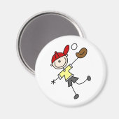 Honkbal vang bal magneet (Voorkant / Achterkant)