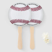 Honkbal Veiling Paddle Handwaaier (Voorkant en achterkant)