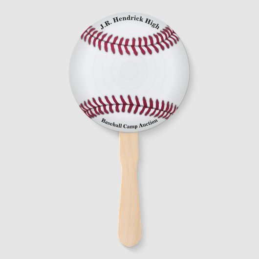 Honkbal Veiling Paddle Handwaaier (Voorkant)