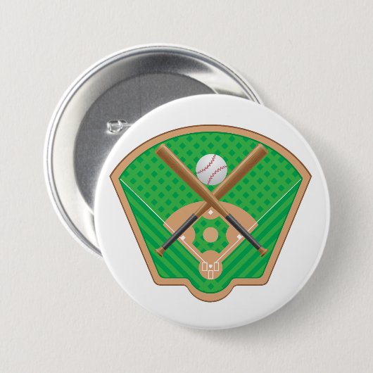 Honkbal veld Button (Voorkant /achterkant)