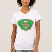 Honkbal veld vrouwen T-shirt (Voorkant)
