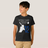 Honkbal Verjaardag 12 Jaar Oud Jongen T-shirt (Voorkant volledig)