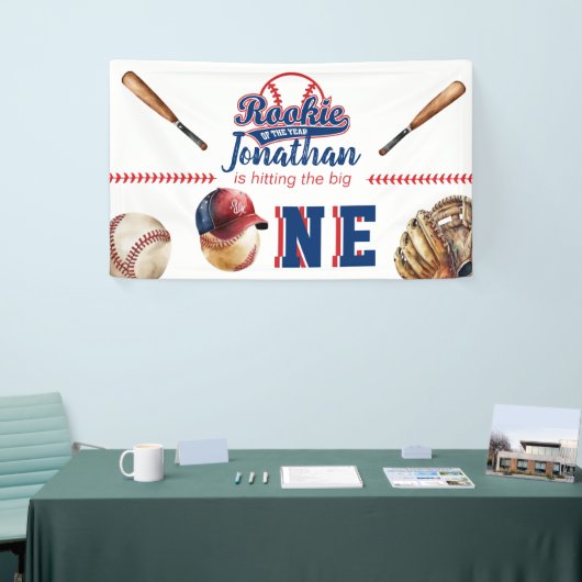 Honkbal Verjaardag | 1e verjaardag Spandoek (Beurs)