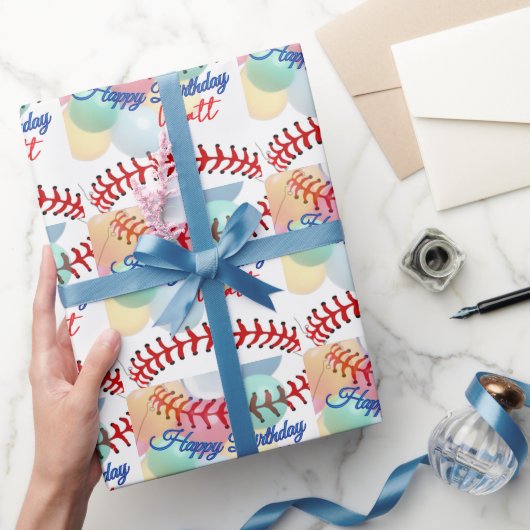 Honkbal verjaardag cadeaupapier (Geschenken)