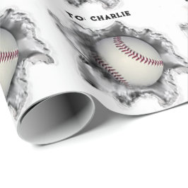 Honkbal verjaardag cadeaupapier