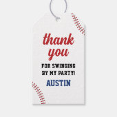 Honkbal Verjaardag Dank u Cadeau Labels Cadeaulabel (Voorkant)